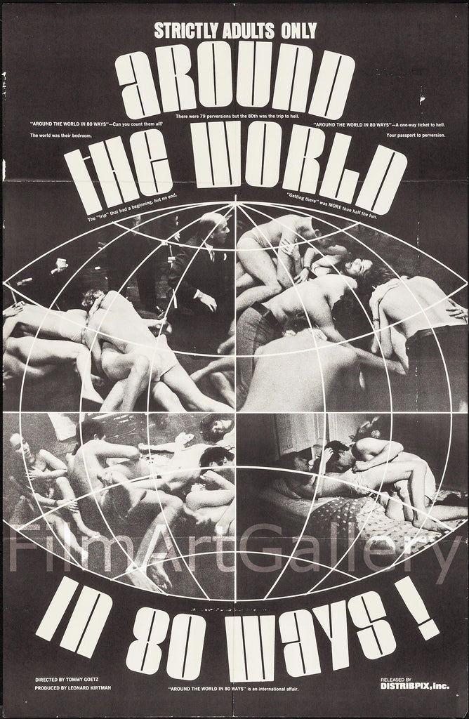 Around the World in 80 Ways 1 Sheet (27x41) Original Vintage Movie Poster