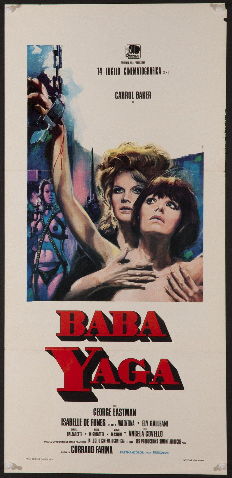 Baba Yaga Italian Locandina (13x28) Original Vintage Movie Poster