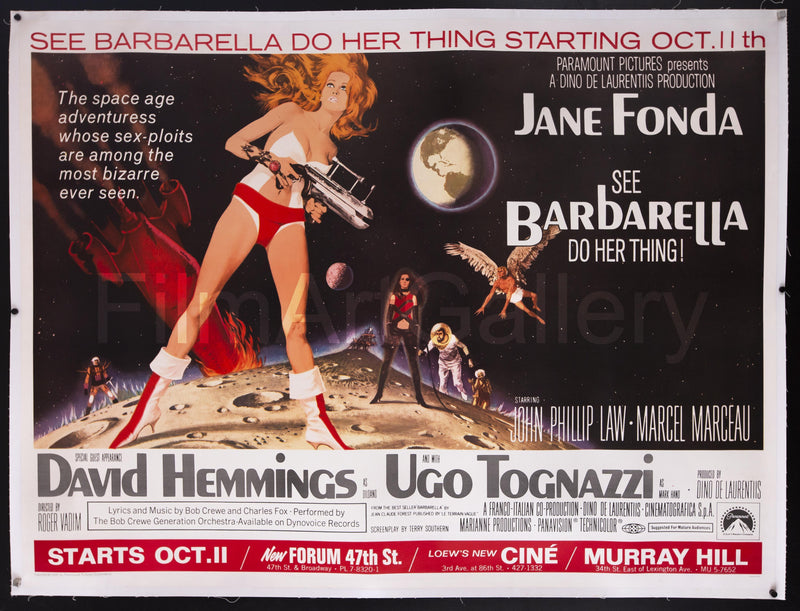 Barbarella Subway 2 Sheet (45x59) Original Vintage Movie Poster