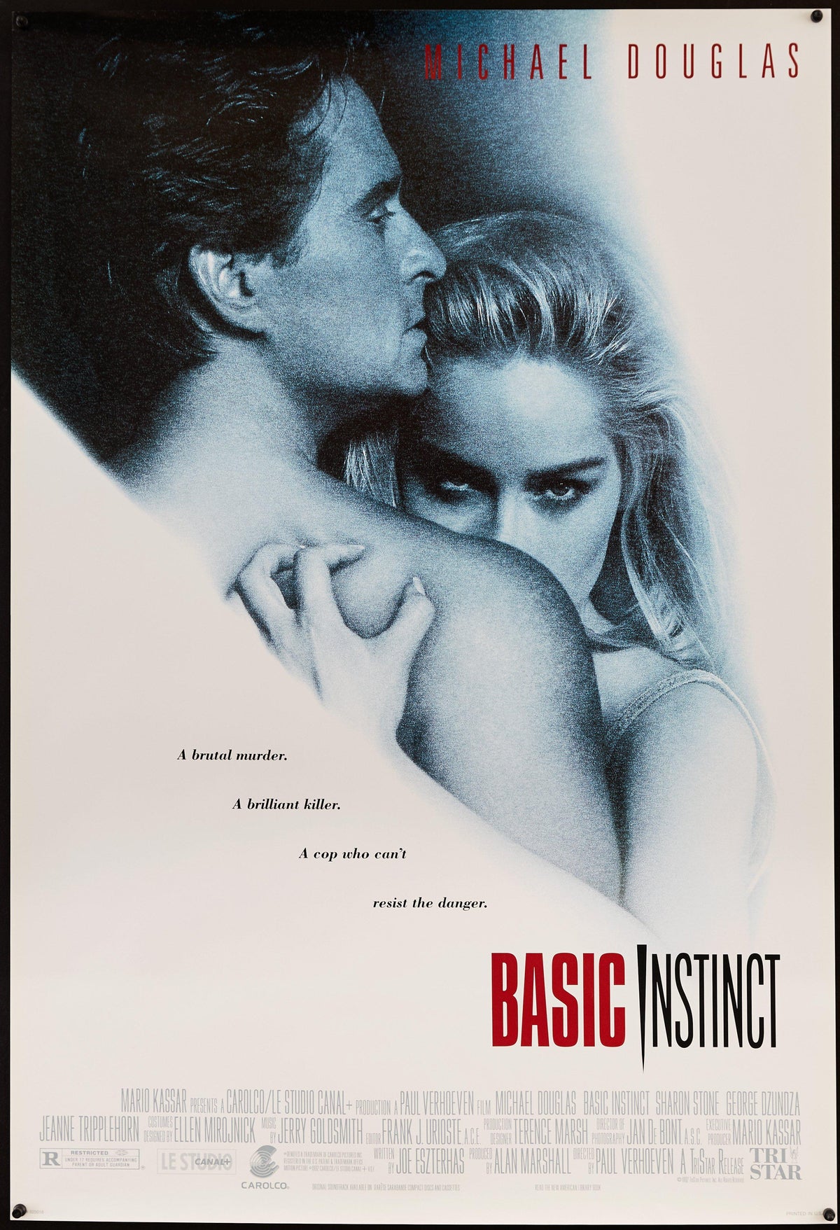 Basic Instinct 1 Sheet (27x41) Original Vintage Movie Poster