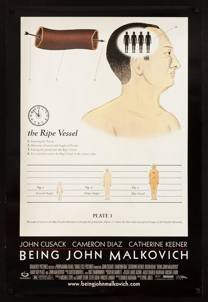 Being John Malkovich 1 Sheet (27x41) Original Vintage Movie Poster