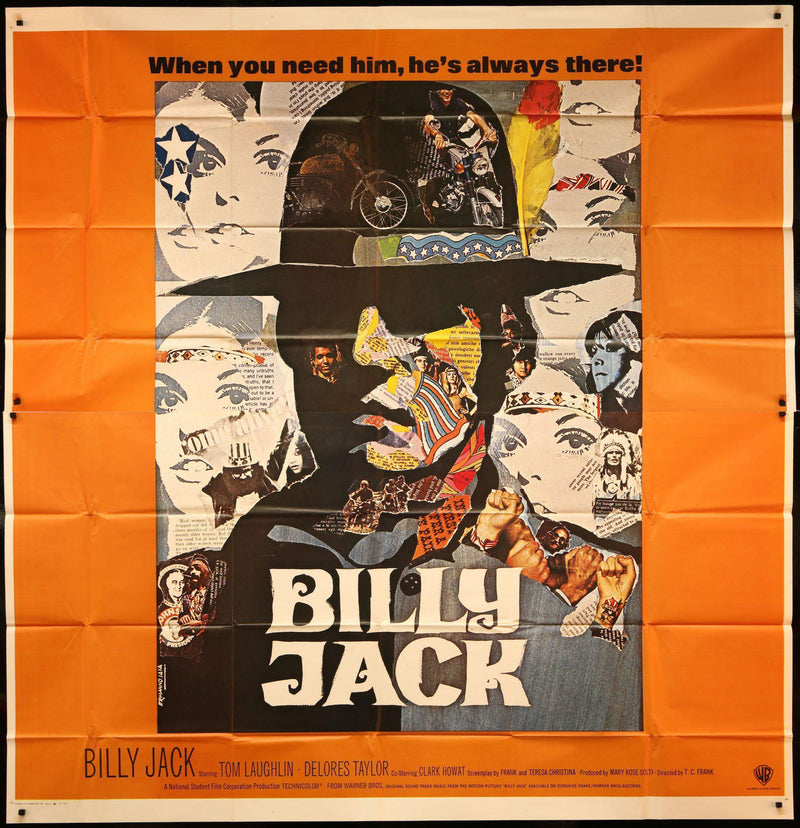 Billy Jack 6 Sheet (81x81) Original Vintage Movie Poster