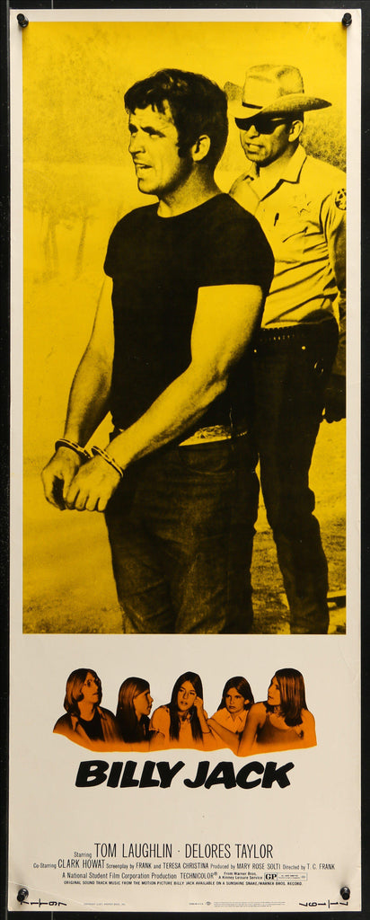 Billy Jack Insert (14x36) Original Vintage Movie Poster