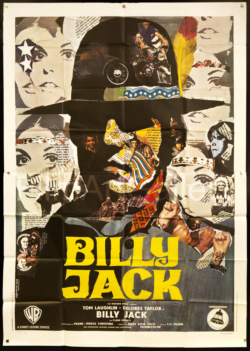 Billy Jack Italian 4 foglio (55x78) Original Vintage Movie Poster