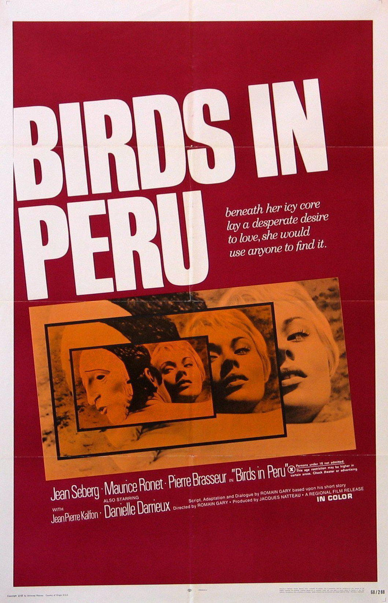 Birds in Peru 1 Sheet (27x41) Original Vintage Movie Poster