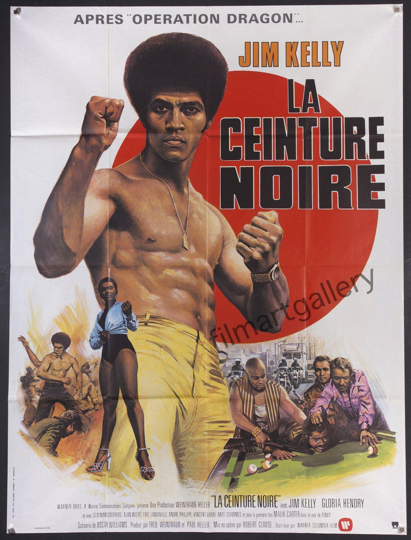 Black Belt Jones French 1 panel (47x63) Original Vintage Movie Poster