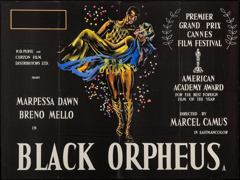 Black Orpheus (Orfeu Negro) British Quad Original Vintage Movie Poster