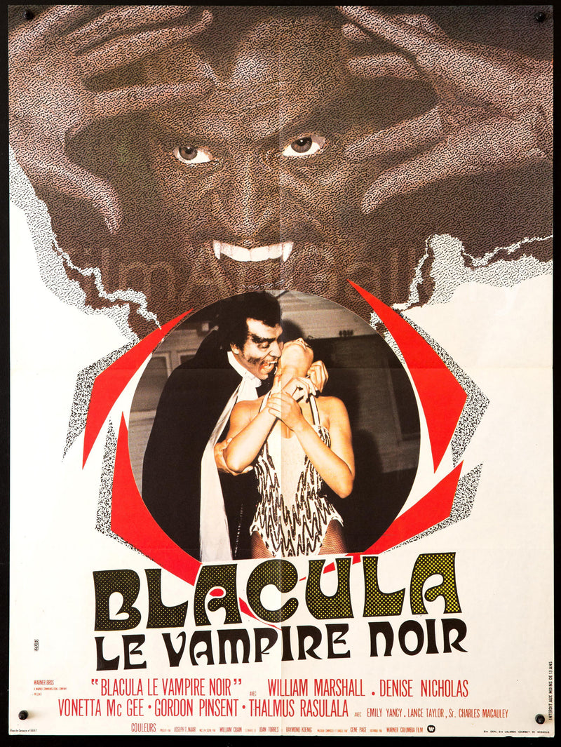 Blacula French Small (23x32) Original Vintage Movie Poster