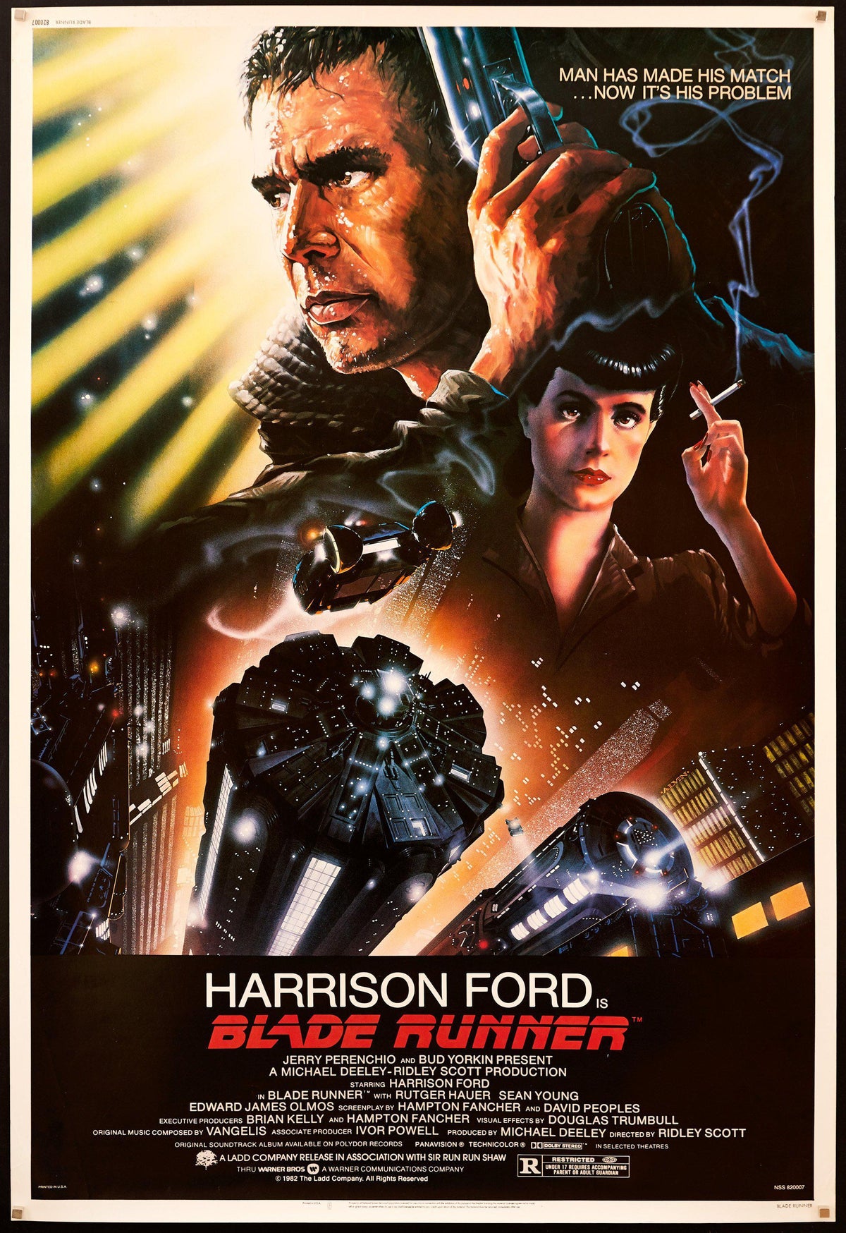 Blade Runner 40x60 Original Vintage Movie Poster