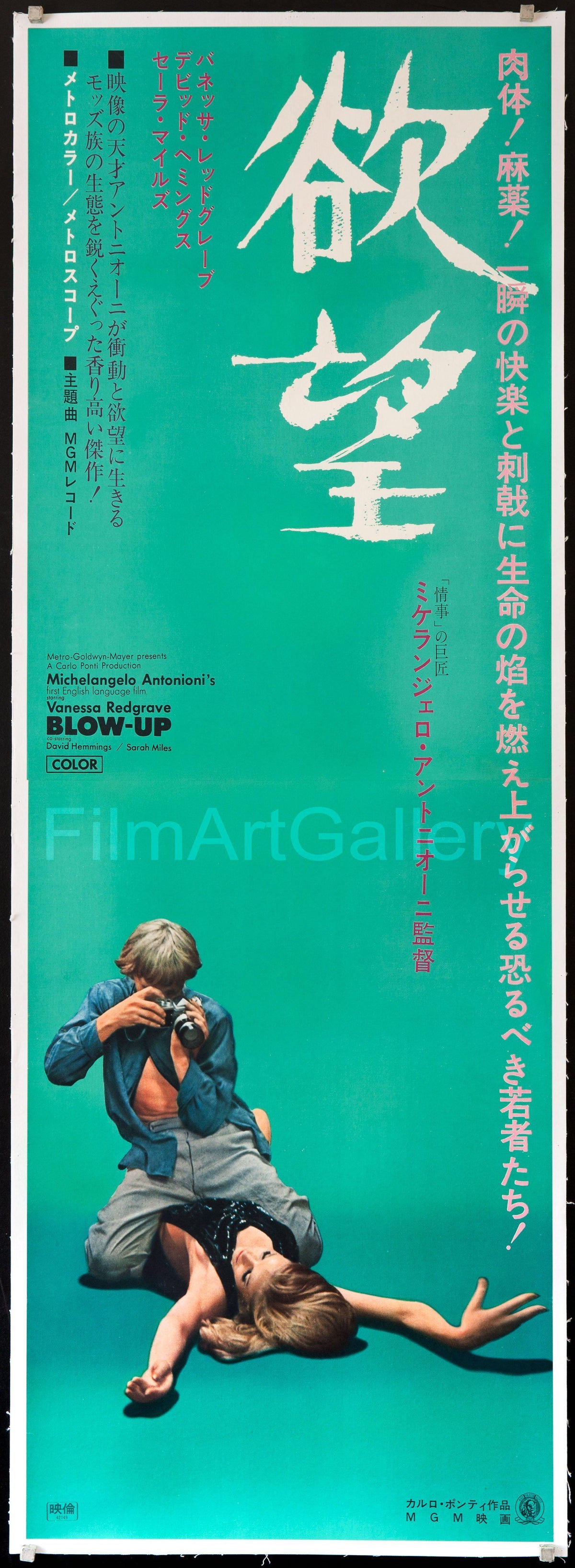 Blow Up Japanese 2 Panel (20x57) Original Vintage Movie Poster