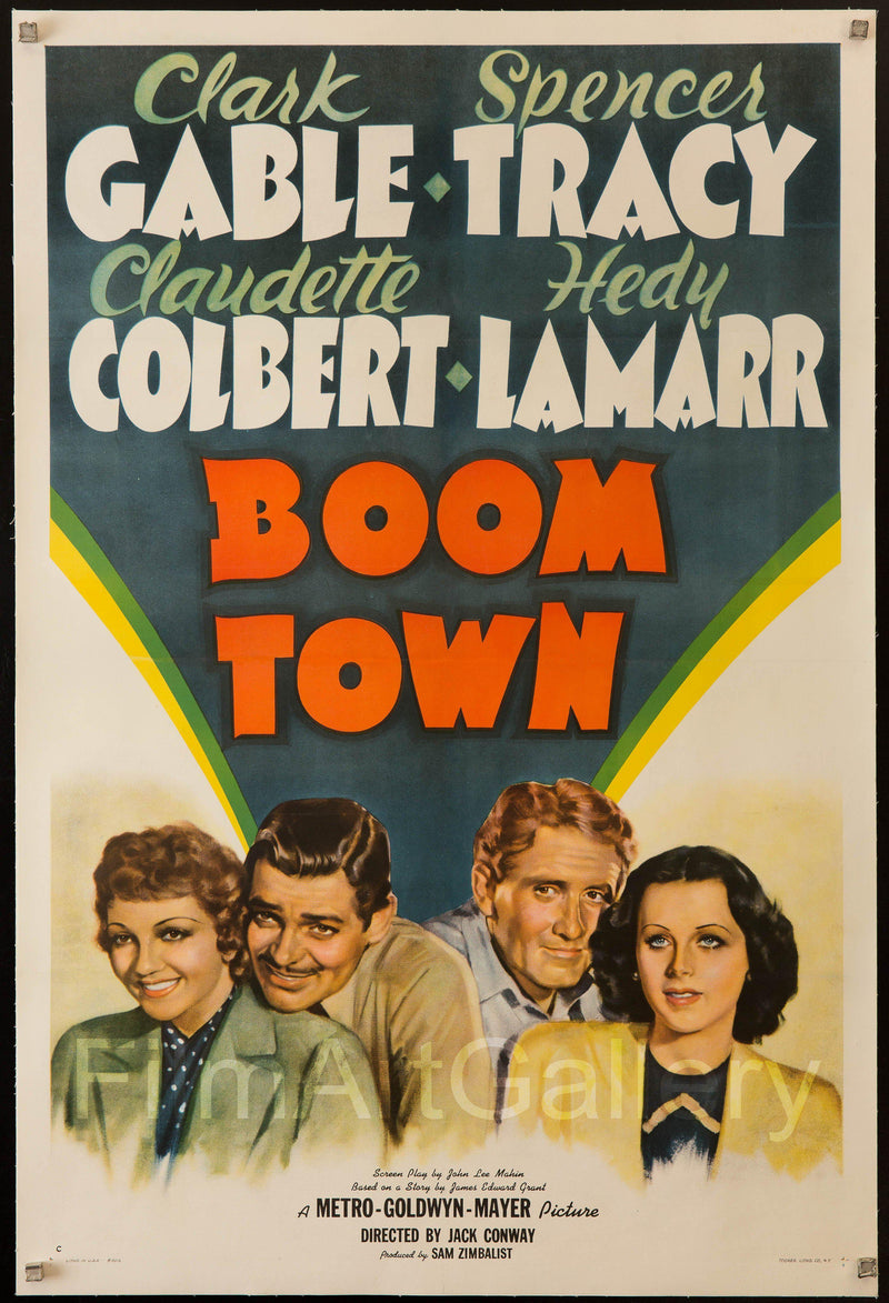 Boom Town 1 Sheet (27x41) Original Vintage Movie Poster