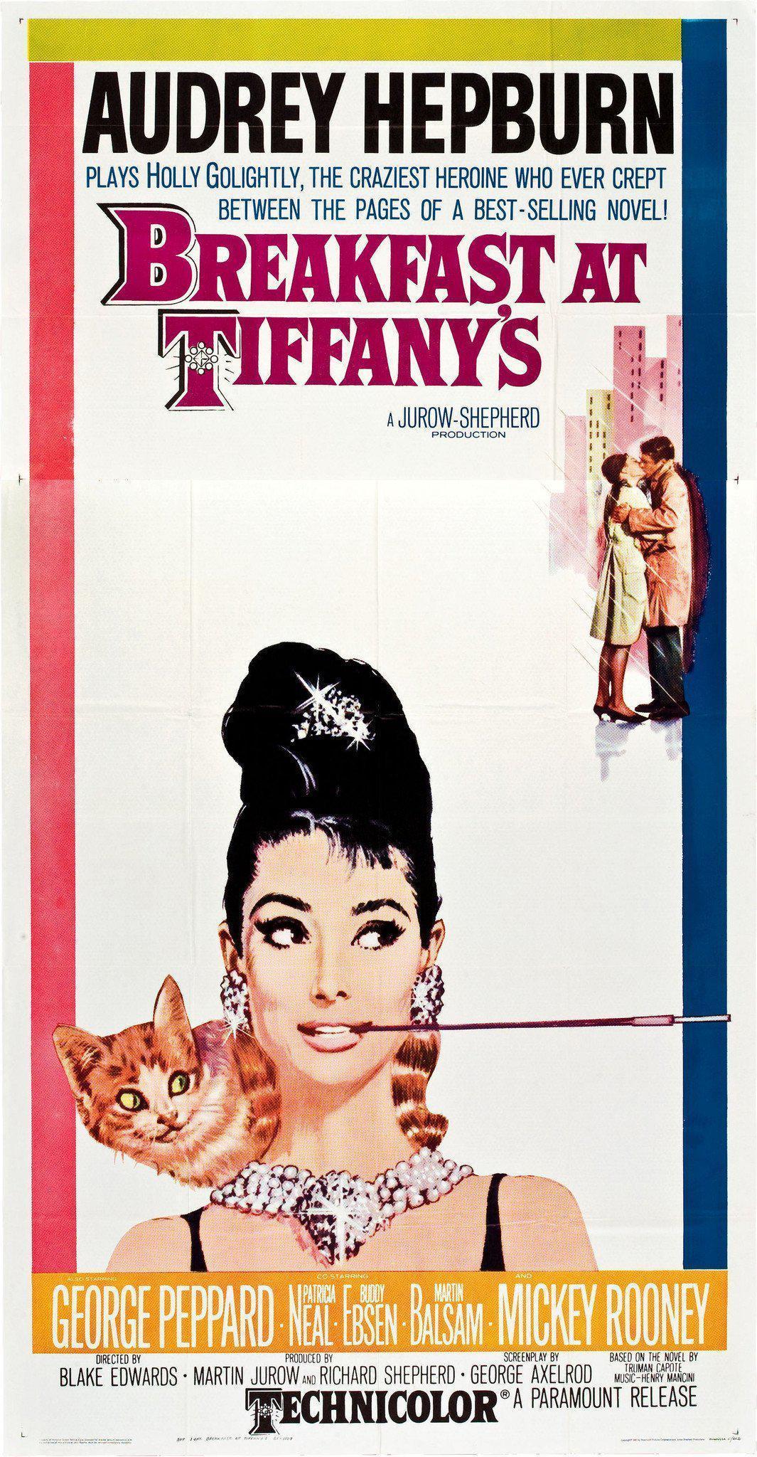 Breakfast At Tiffany&#39;s 3 Sheet (41x81) Original Vintage Movie Poster