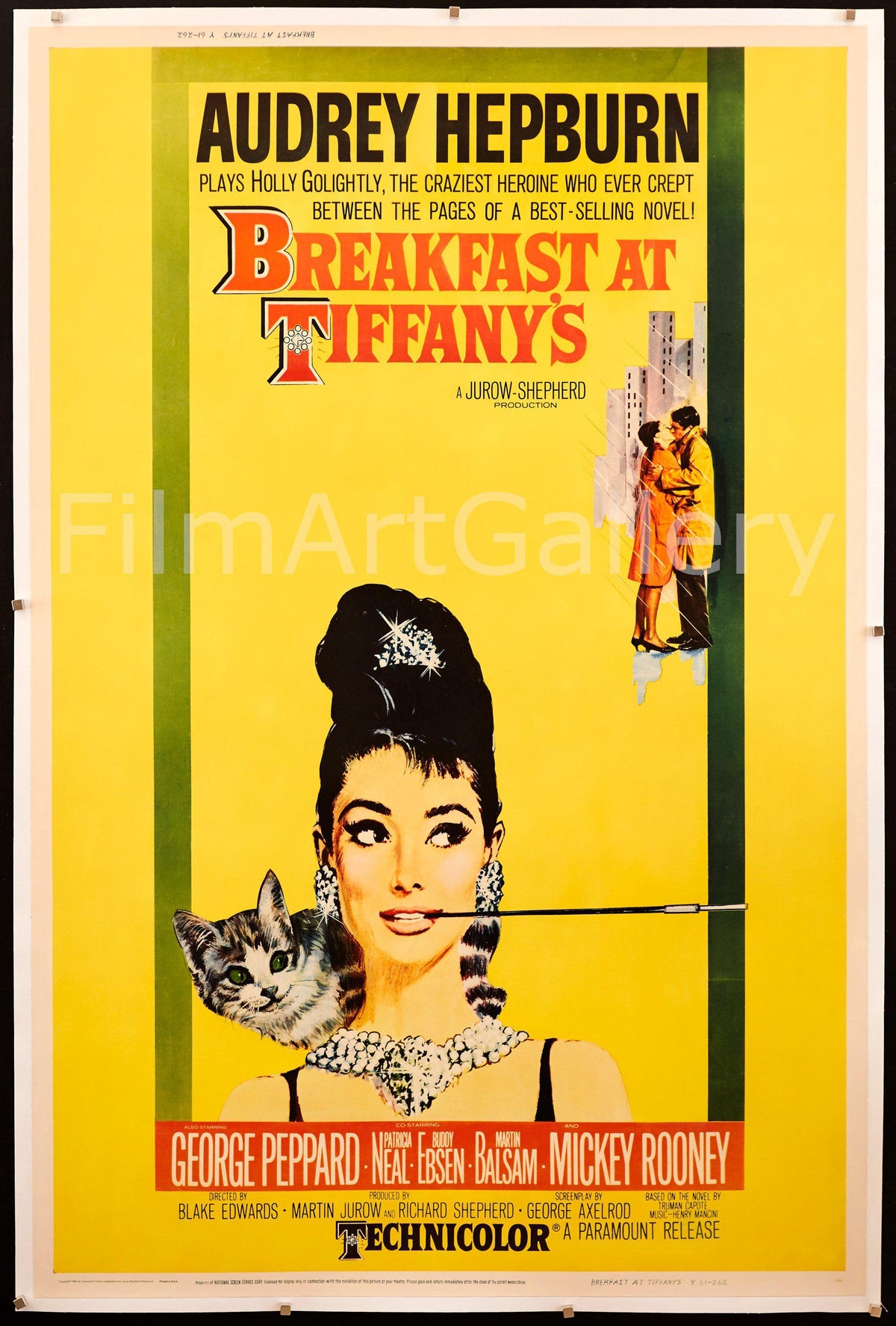 Breakfast at Tiffany&#39;s 40x60 Original Vintage Movie Poster