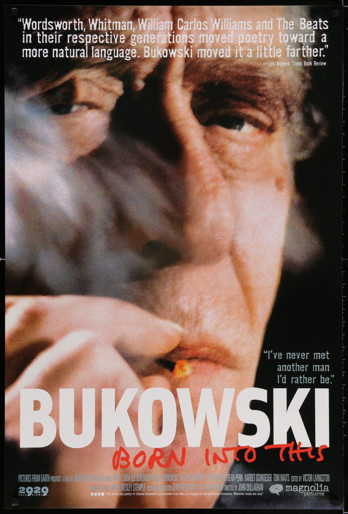 Bukowski Born Into This 1 Sheet (27x41) Original Vintage Movie Poster