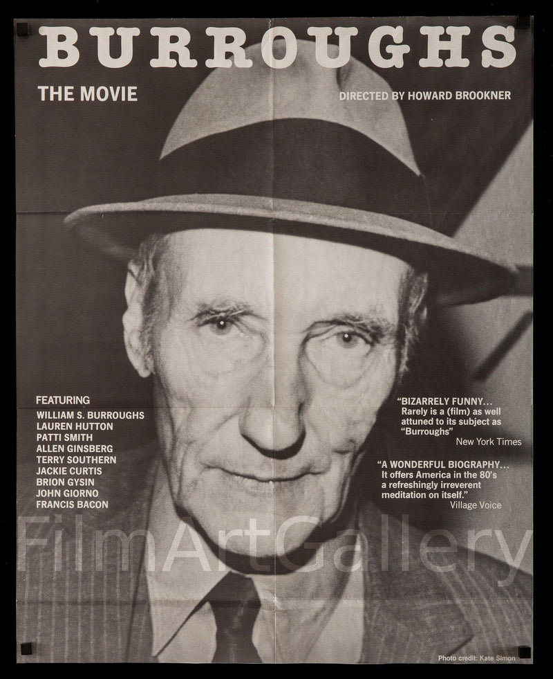 Burroughs 1 Sheet (27x41) Original Vintage Movie Poster