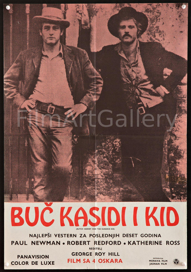 Butch Cassidy and the Sundance Kid 19x27 Original Vintage Movie Poster