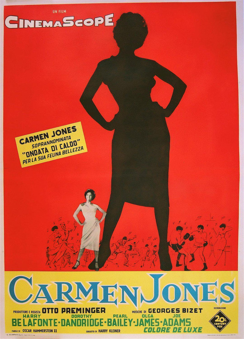 Carmen Jones Italian 4 foglio (55x78) Original Vintage Movie Poster