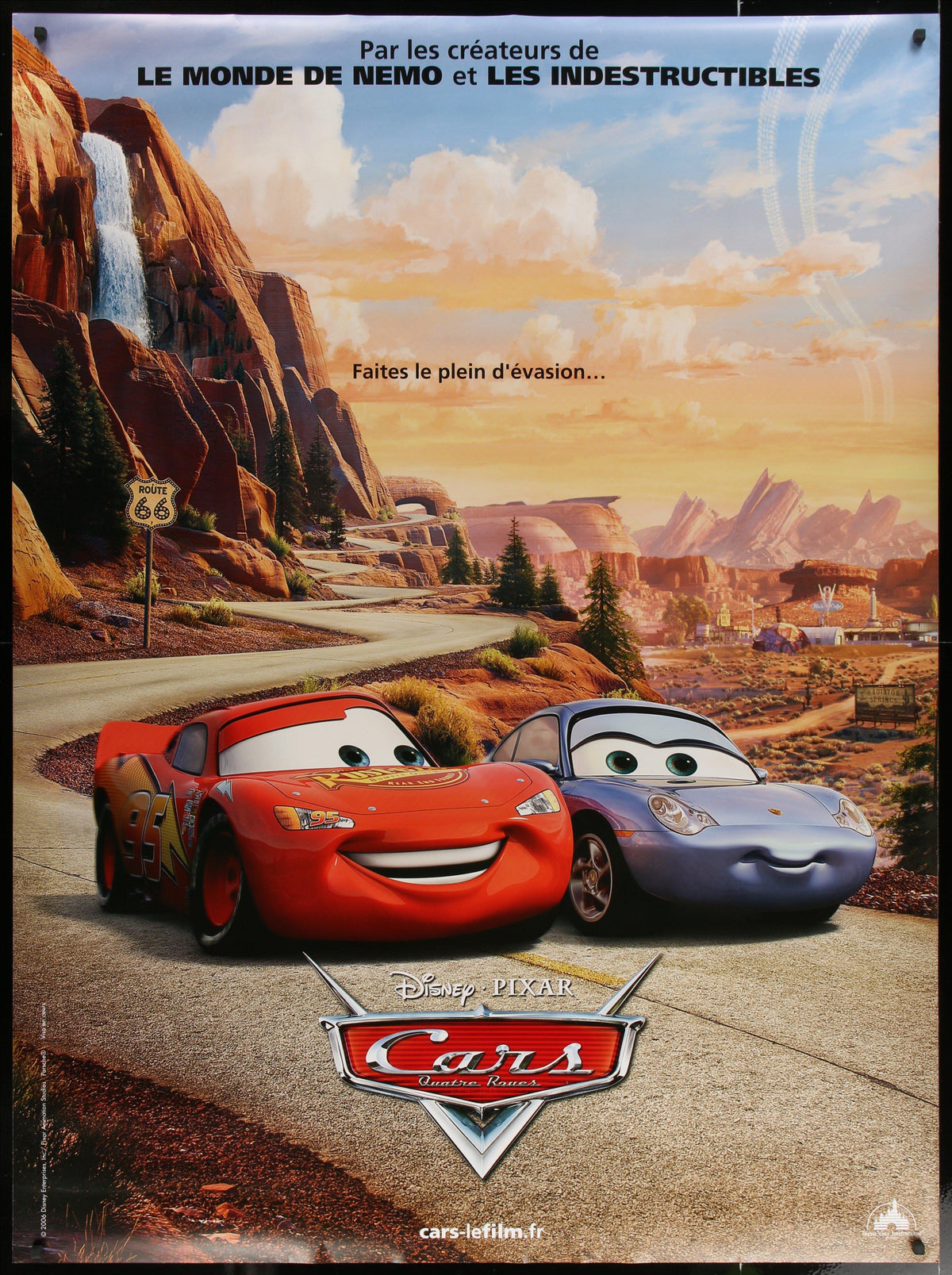 Cars French 1 Panel (47x63) Original Vintage Movie Poster