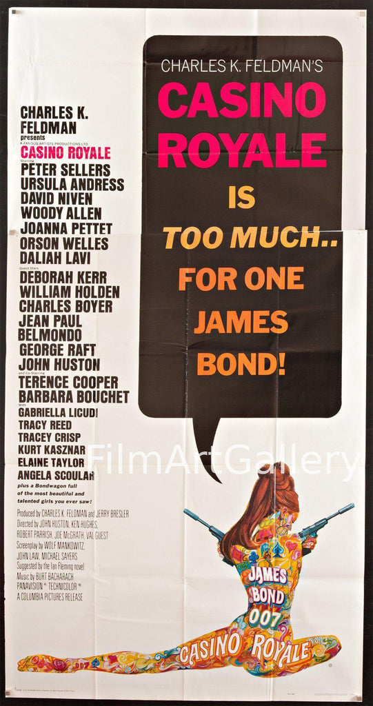 Casino Royale 3 Sheet (41x81) Original Vintage Movie Poster