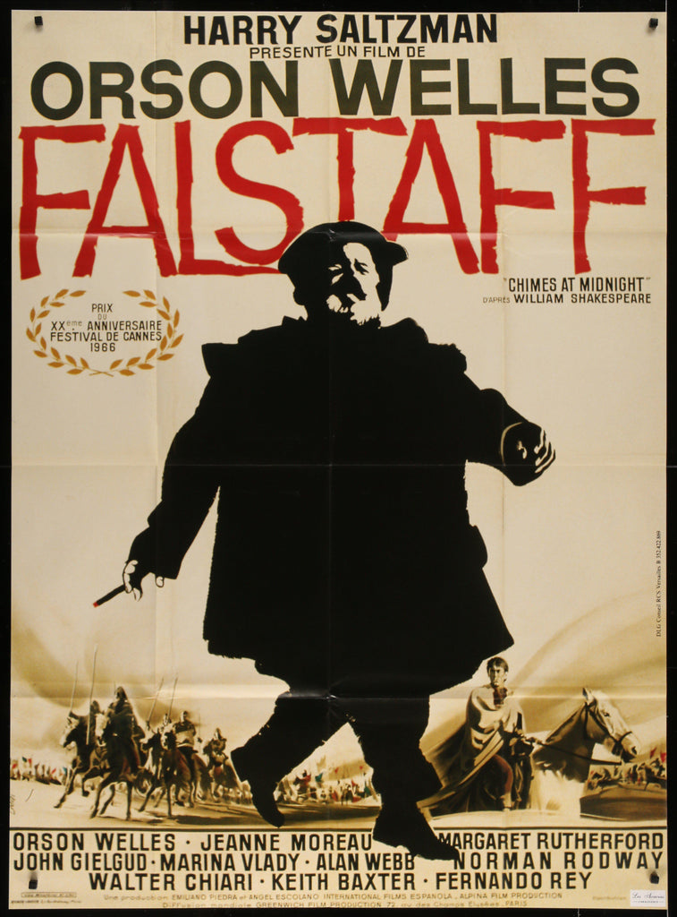 Chimes at Midnight (Falstaff) French 1 Panel (47x63) Original Vintage Movie Poster