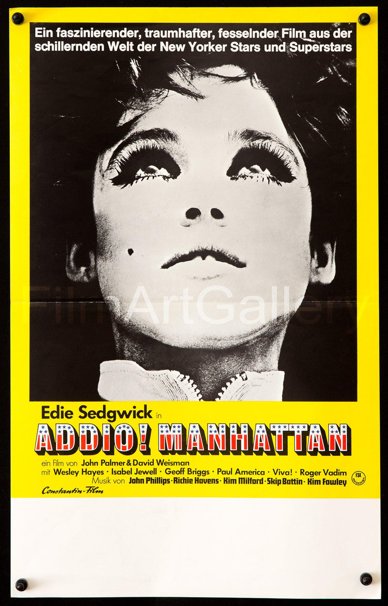 Ciao Manhattan 12x17 Original Vintage Movie Poster