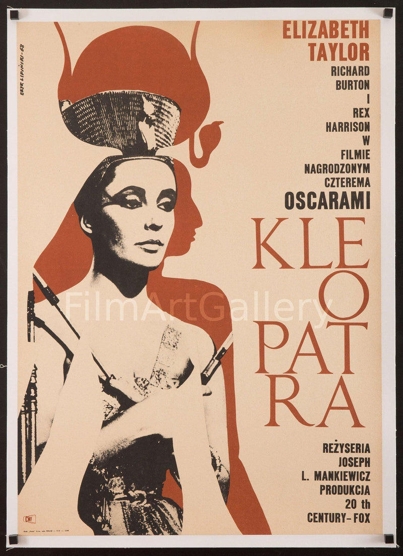 Cleopatra (Kleopatra) Polish A1 (23x33) Original Vintage Movie Poster