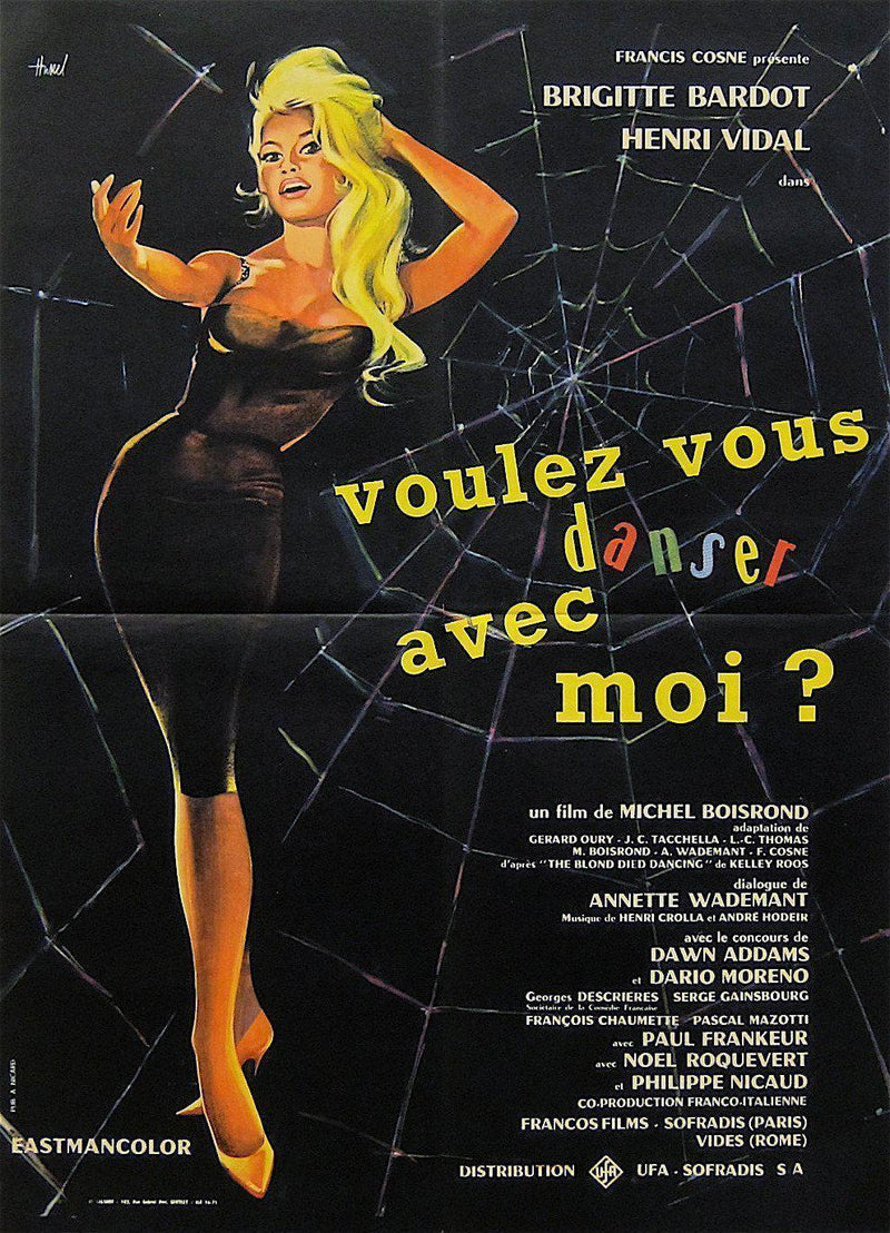 Come Dance with Me (Voulez-Vous Danser Avec Moi) French small (23x32) Original Vintage Movie Poster
