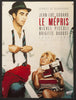 Contempt (Le Mepris) French mini (16x23) Original Vintage Movie Poster
