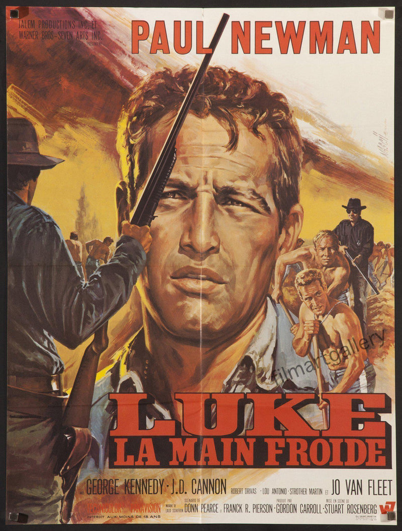 Cool Hand Luke French small (23x32) Original Vintage Movie Poster