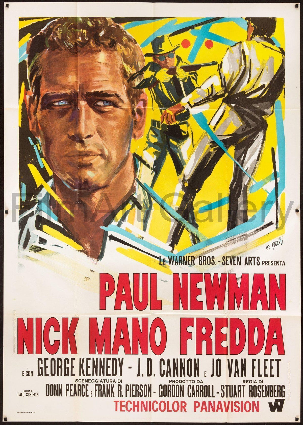 Cool Hand Luke Italian 4 Foglio (55x78) Original Vintage Movie Poster