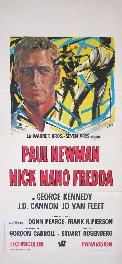 Cool Hand Luke Italian Locandina (13x28) Original Vintage Movie Poster