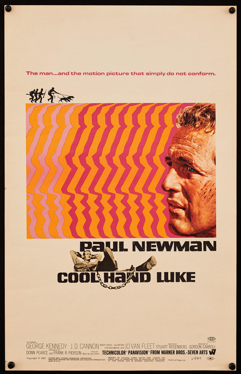 Cool Hand Luke Window Card (14x22) Original Vintage Movie Poster