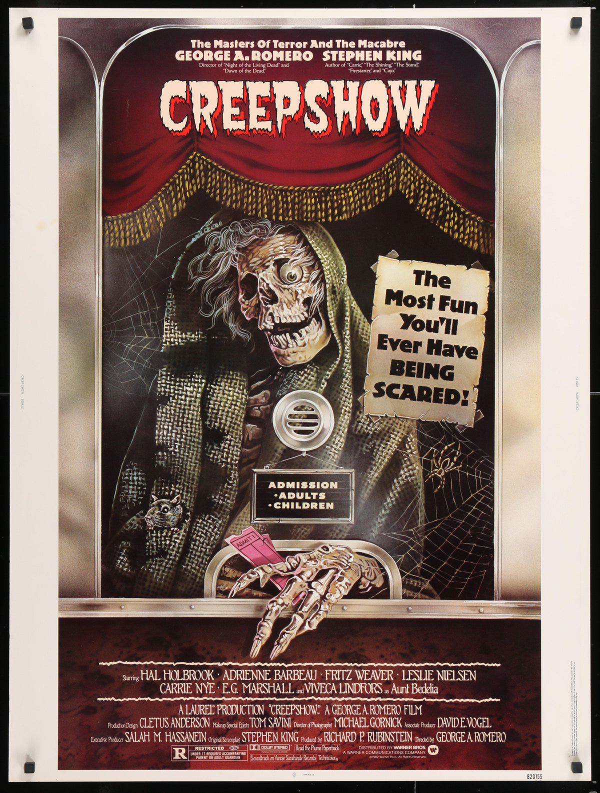 Creepshow 30x40 Original Vintage Movie Poster