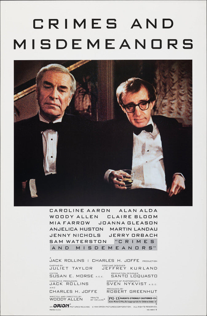 Crimes and Misdemeanors 1 Sheet (27x41) Original Vintage Movie Poster