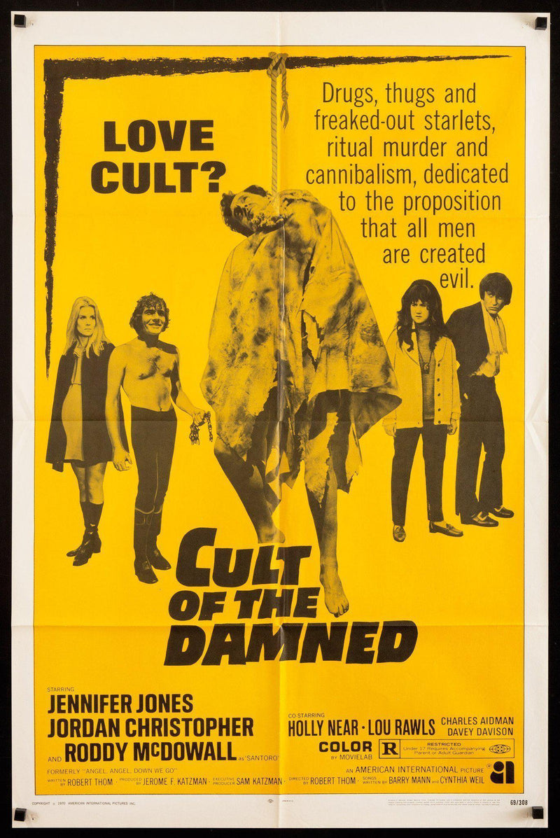 Cult Of the Damned (Angel Angel Down We Go) 1 Sheet (27x41) Original Vintage Movie Poster