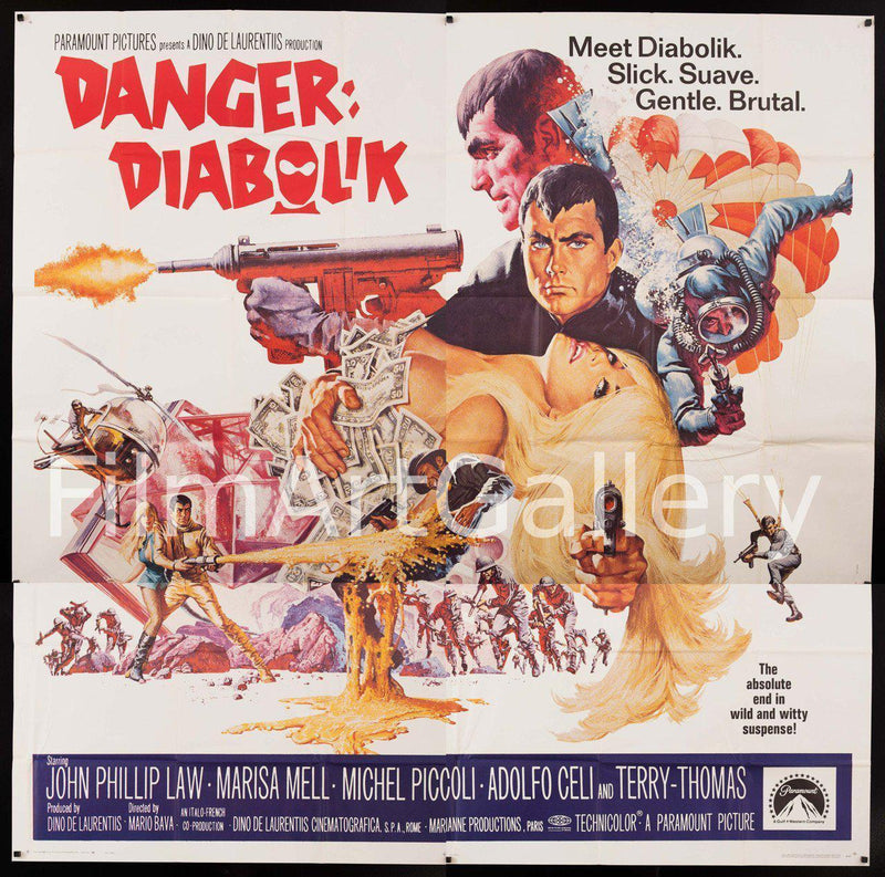 Danger: Diabolik 6 Sheet (81x81) Original Vintage Movie Poster