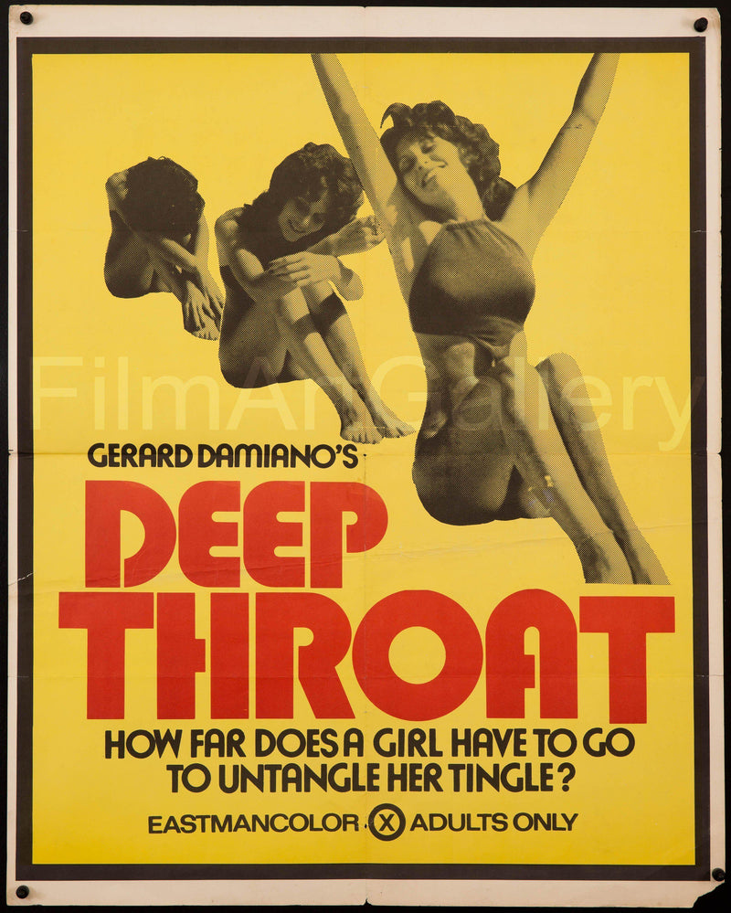 Deep Throat 22x28 Original Vintage Movie Poster