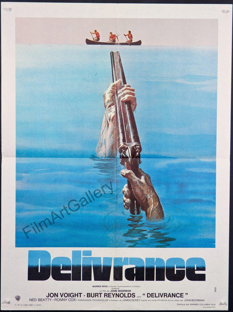 Deliverance French small (23x32) Original Vintage Movie Poster