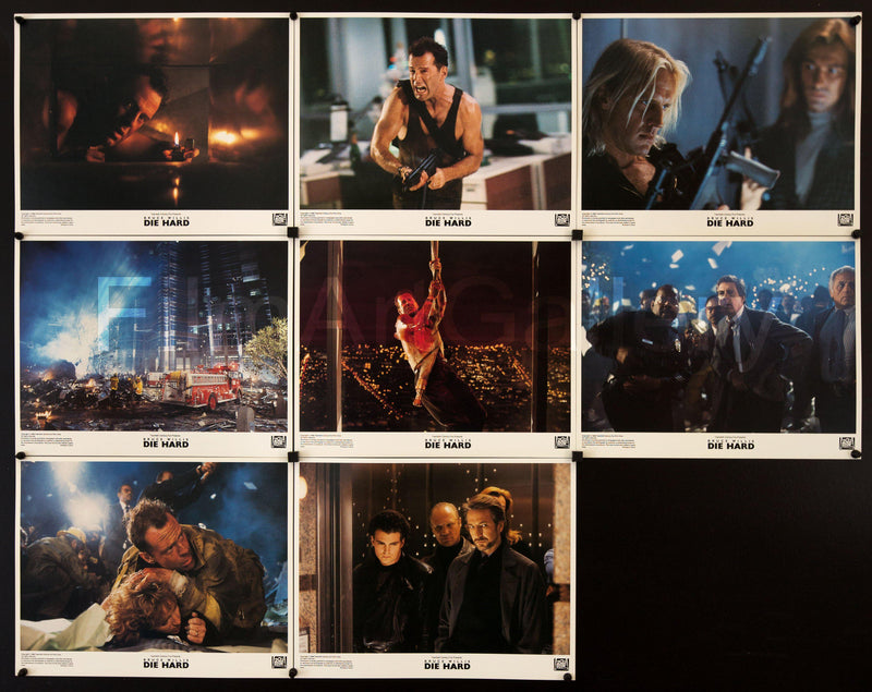 Die Hard Lobby Card Set (8-11x14) Original Vintage Movie Poster