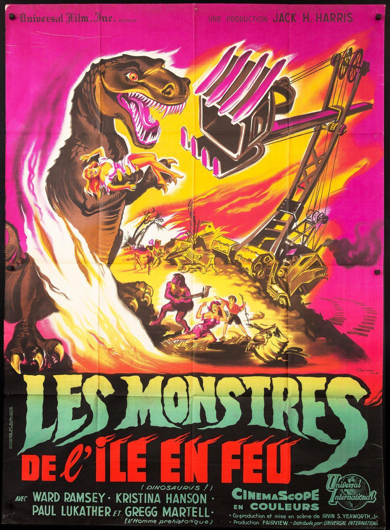 Dinosaurus French 1 panel (47x63) Original Vintage Movie Poster