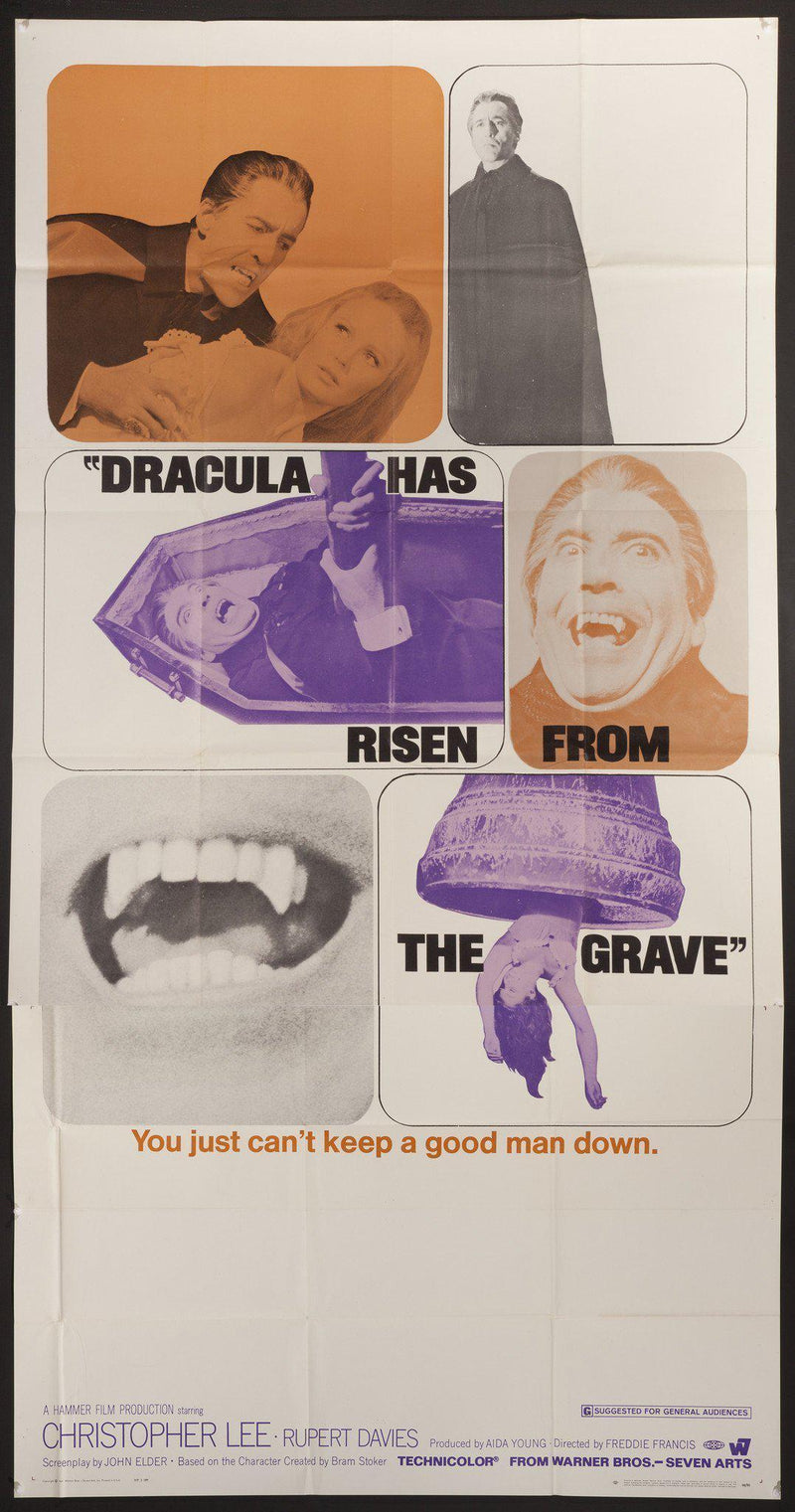 Dracula Has Risen From the Grave 3 Sheet (41x81) Original Vintage Movie Poster