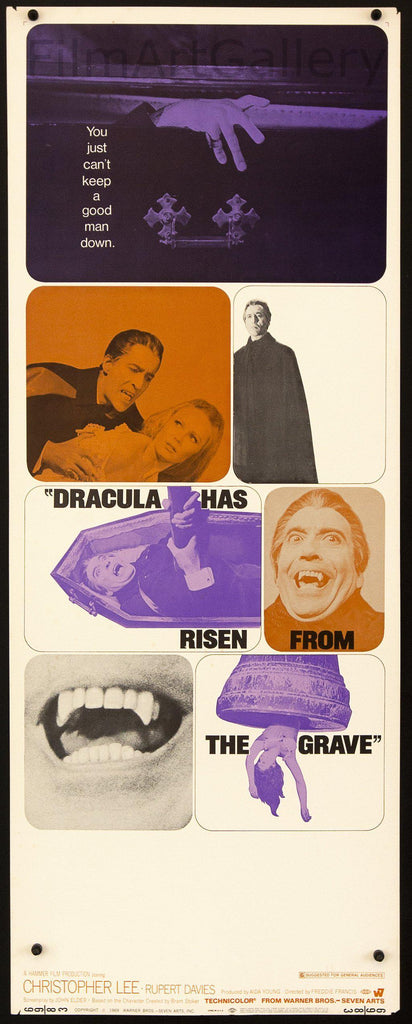 Dracula Has Risen From the Grave Insert (14x36) Original Vintage Movie Poster