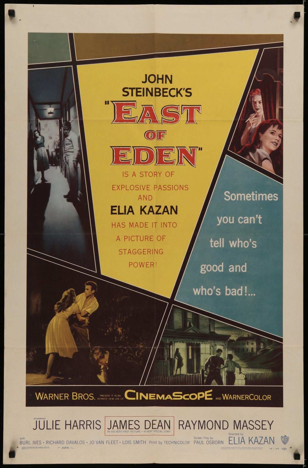 East of Eden 1 Sheet (27x41) Original Vintage Movie Poster