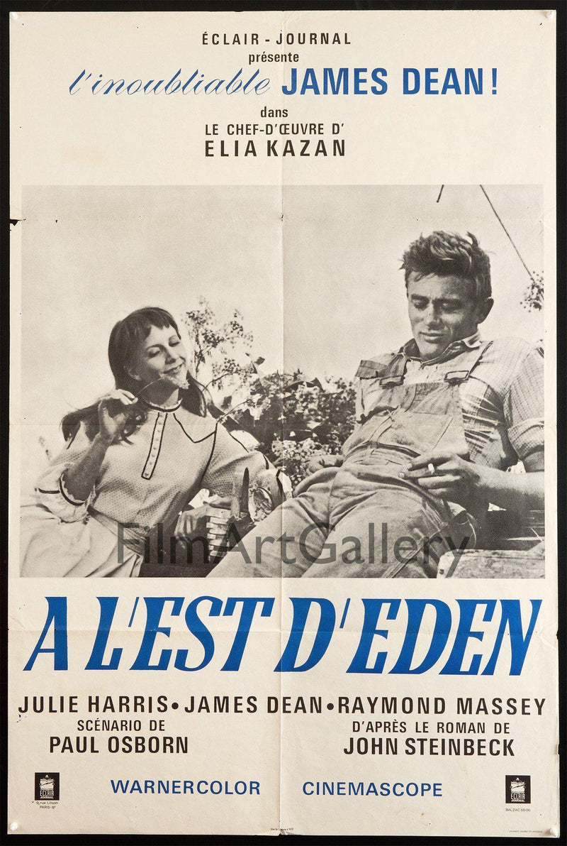 East of Eden French medium (31x47) Original Vintage Movie Poster