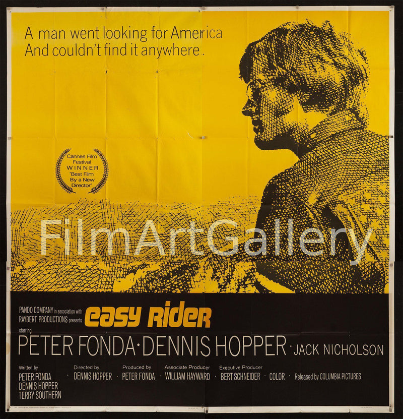 Easy Rider 6 Sheet (81x81) Original Vintage Movie Poster