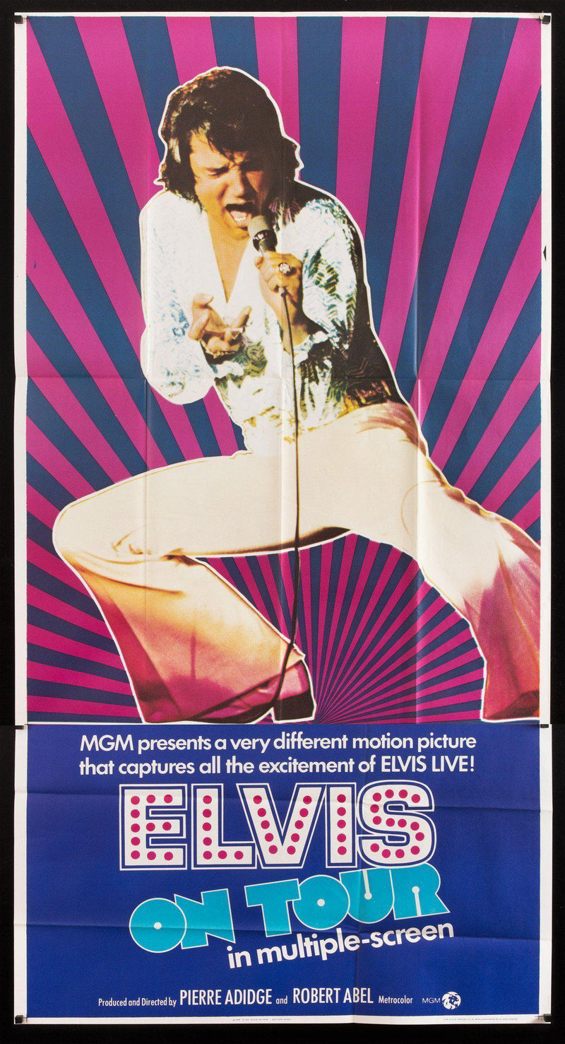 Elvis on Tour 3 Sheet (41x81) Original Vintage Movie Poster