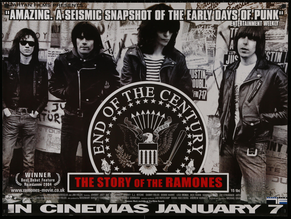 End of the Century Story of the Ramones British Quad (30x40) Original Vintage Movie Poster