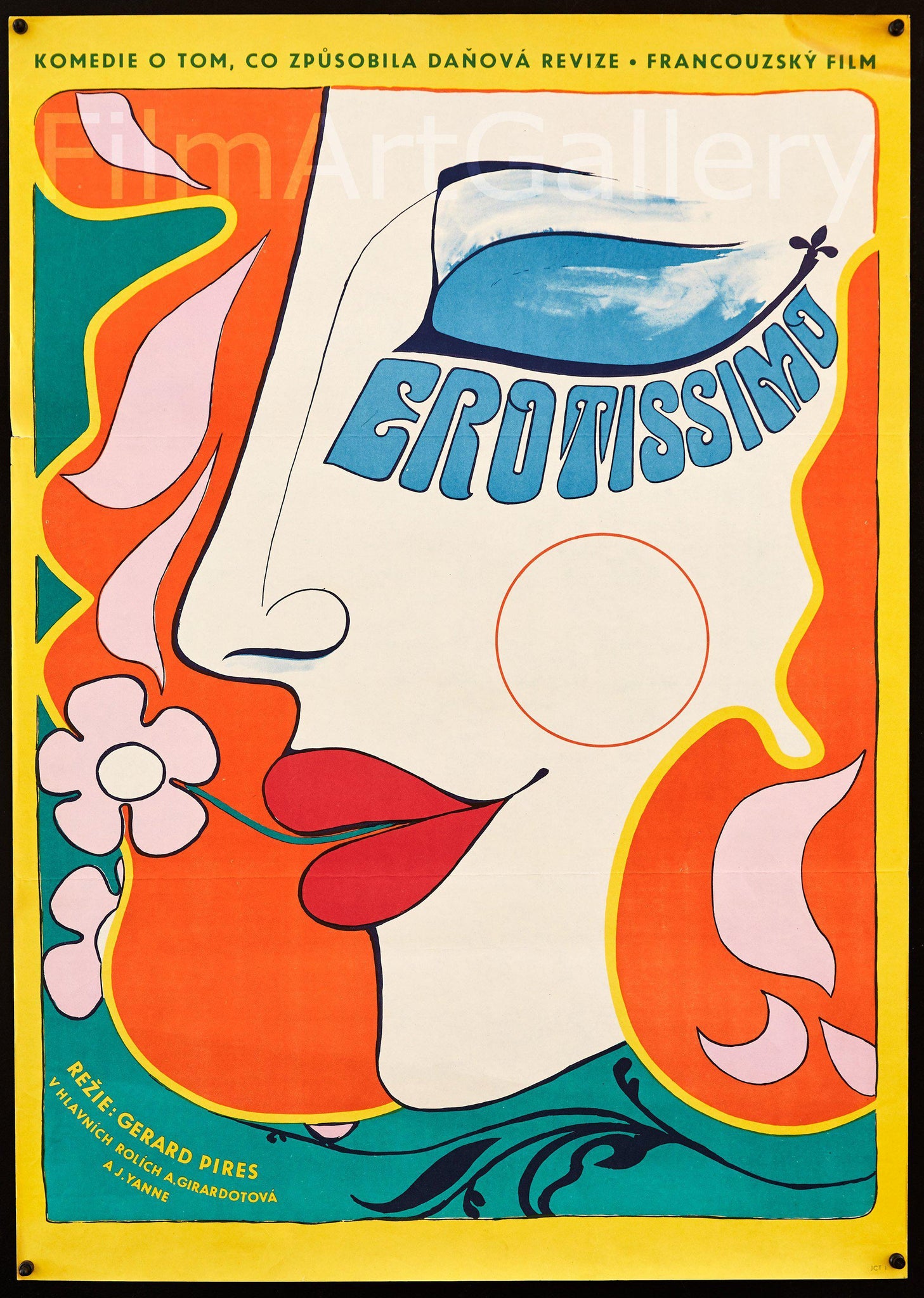 Erotissimo Movie Poster 1970 Czech (23x33) - Film Art Gallery