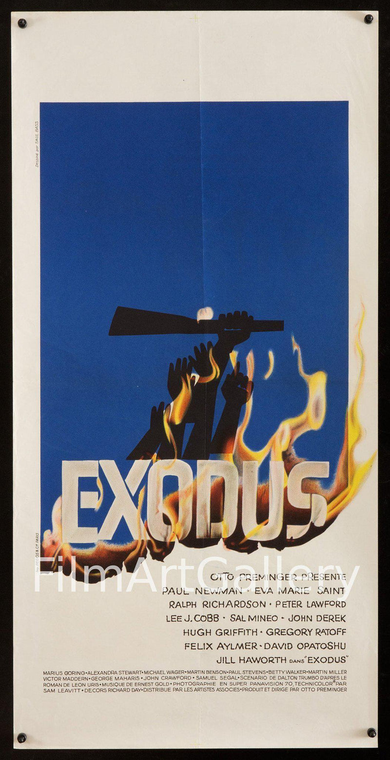 Exodus 15x31 Original Vintage Movie Poster