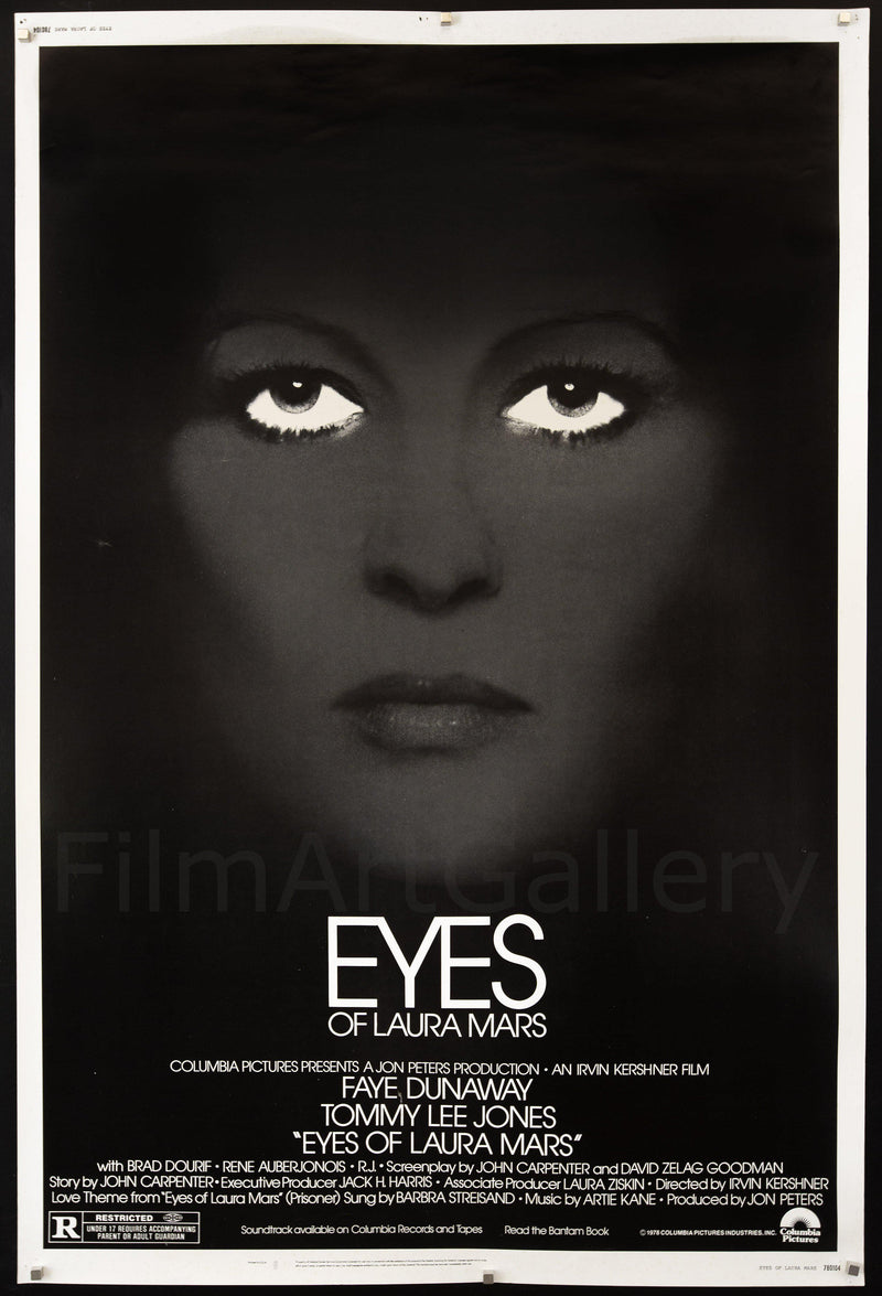 Eyes of Laura Mars 40x60 Original Vintage Movie Poster